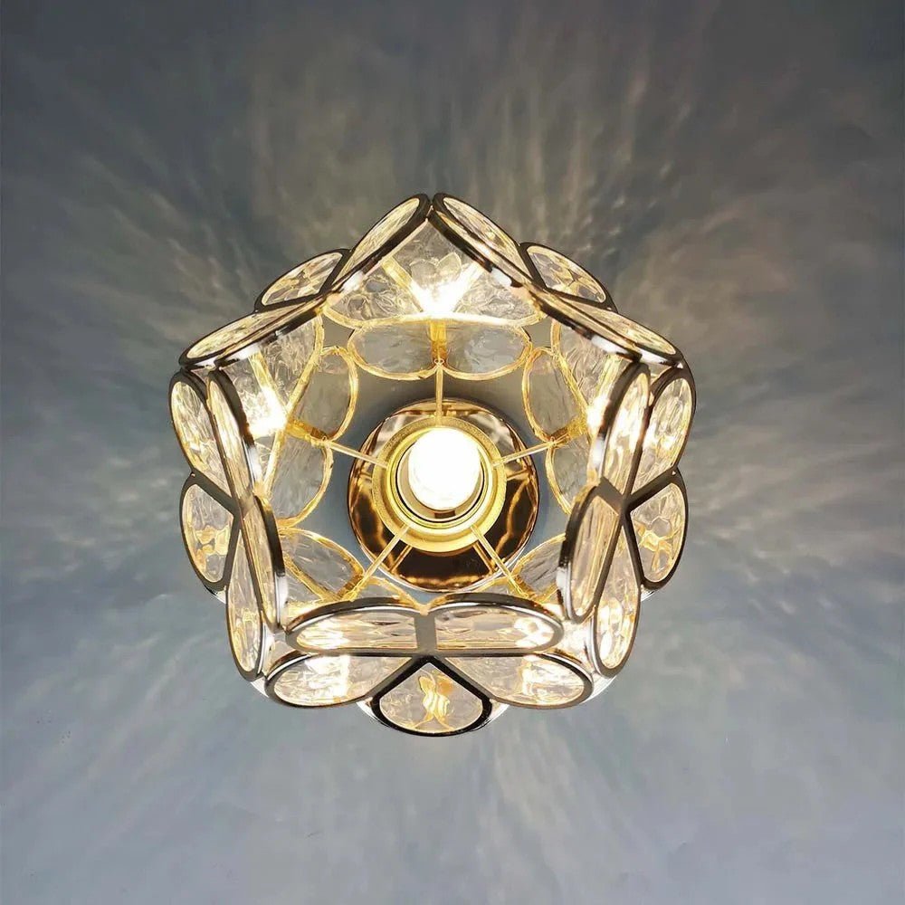 PetalGlow Vintage Floral Hallway Ceiling Light