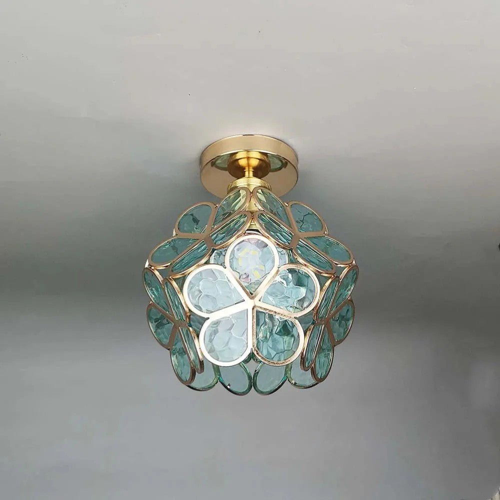 PetalGlow Vintage Floral Hallway Ceiling Light