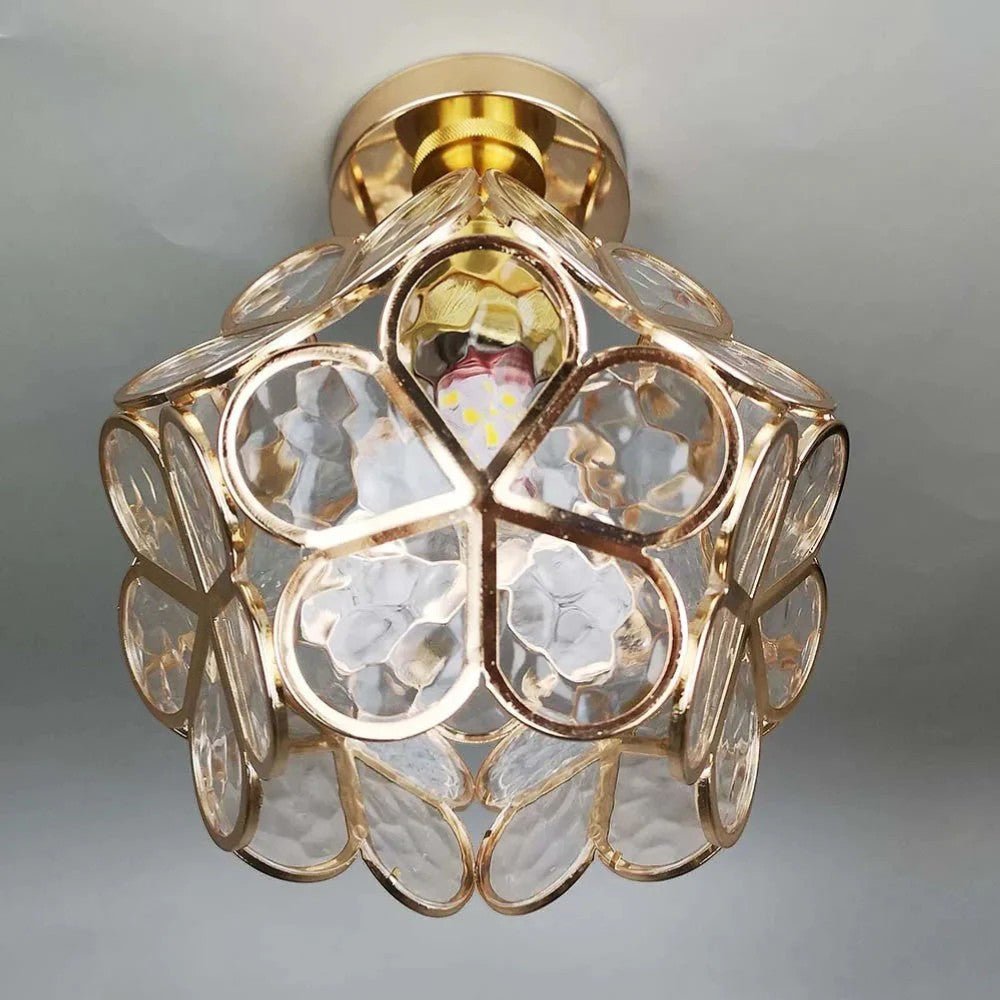 PetalGlow Vintage Floral Hallway Ceiling Light