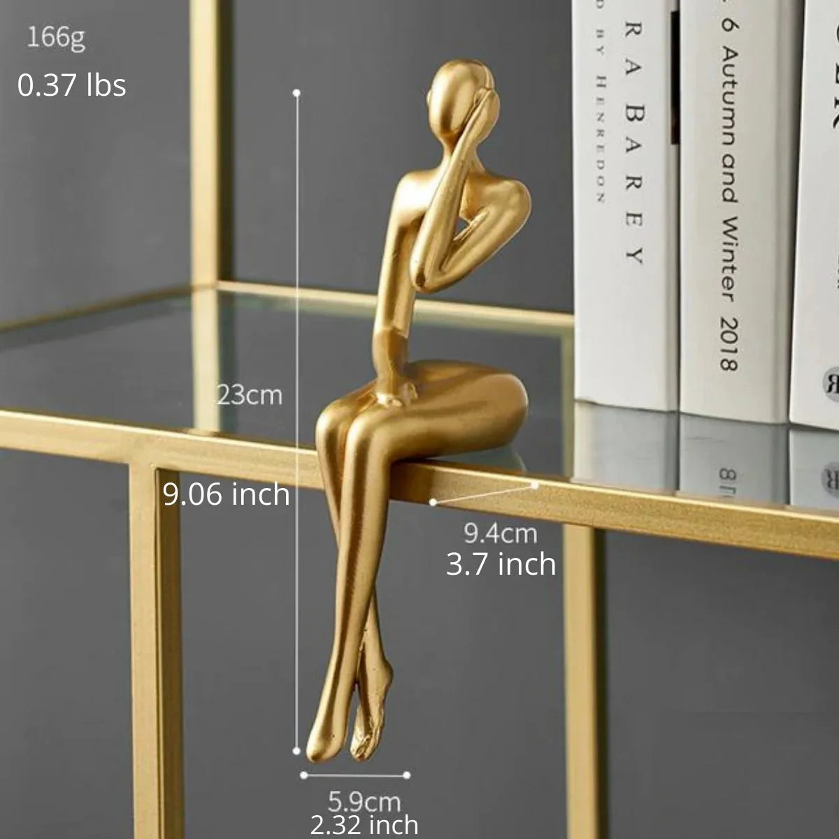 Abstract Bookshelf Figurines