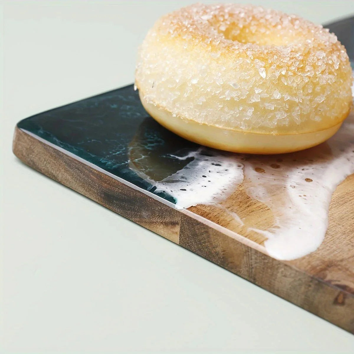Acacia Wood Cutting Board - Ocean Design by Lattea