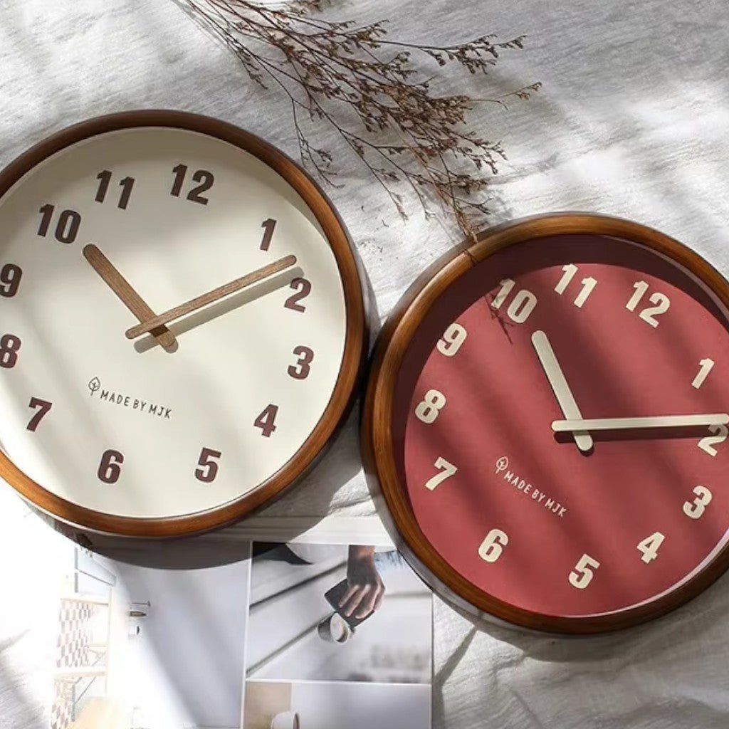 ArborFrame Solid Wood Silent Wall Clock