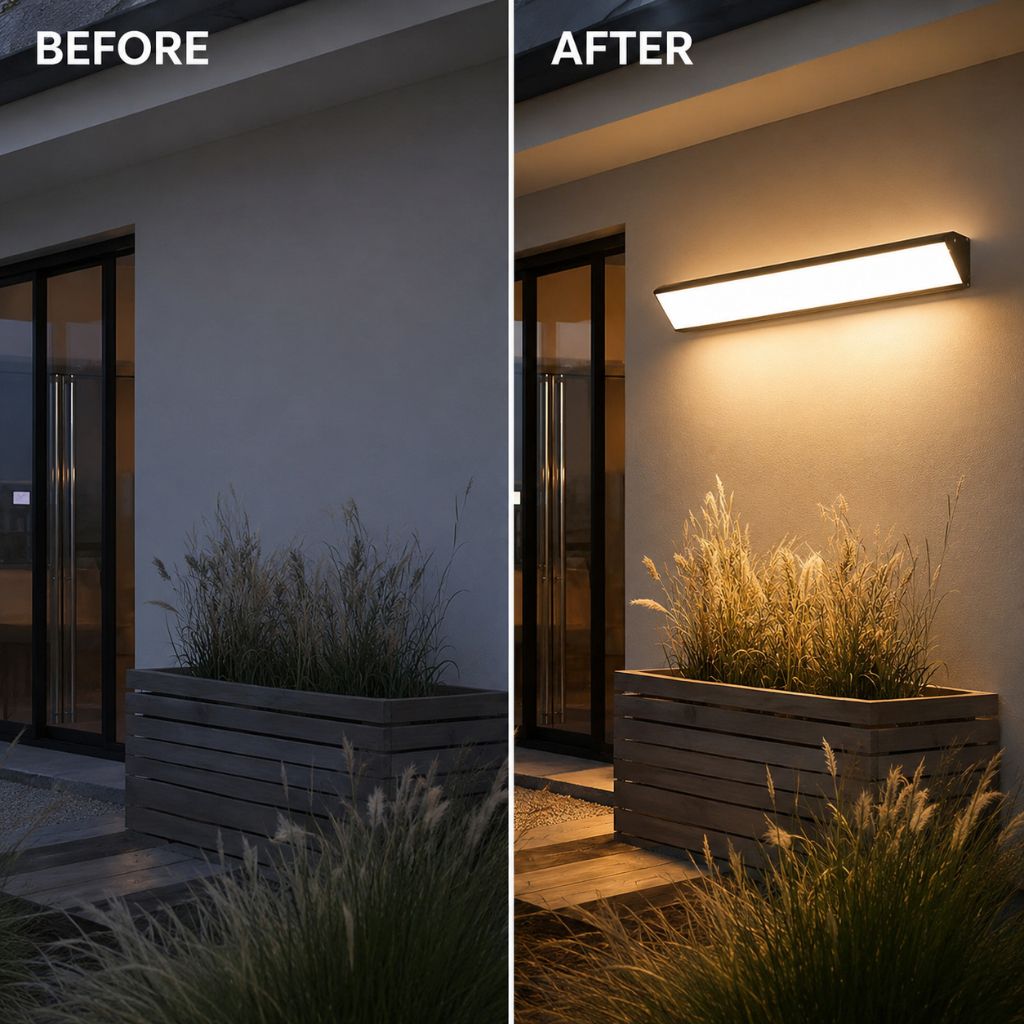 AuraGuard LED Outdoor Wall Light - Waterproof and Energy Efficient
