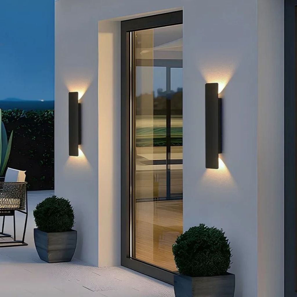 Black Weatherproof LED Wall Lights - Outdoor Style and Durability