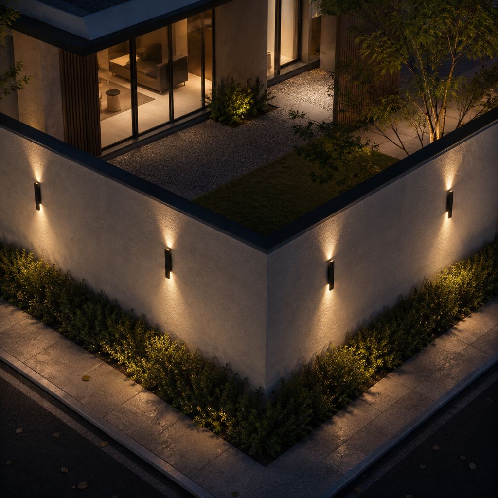 Black Weatherproof LED Wall Lights - Outdoor Style and Durability