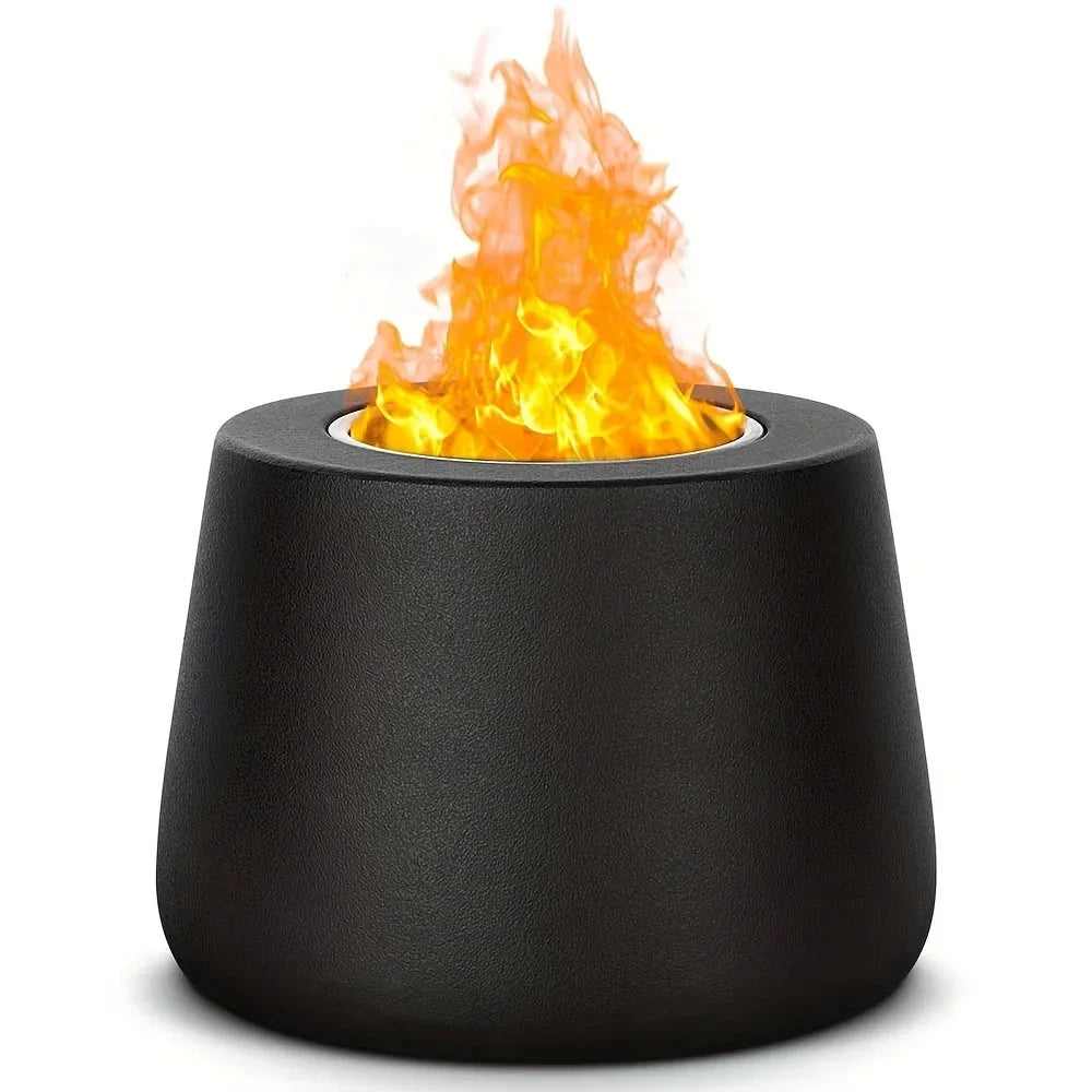 Fire Pit Tabletop Smokeless Cylinder Flame