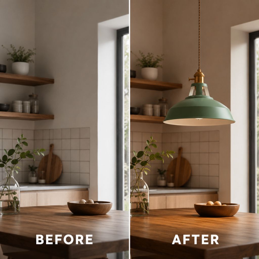 Classic Industrial Metal Pendant Light