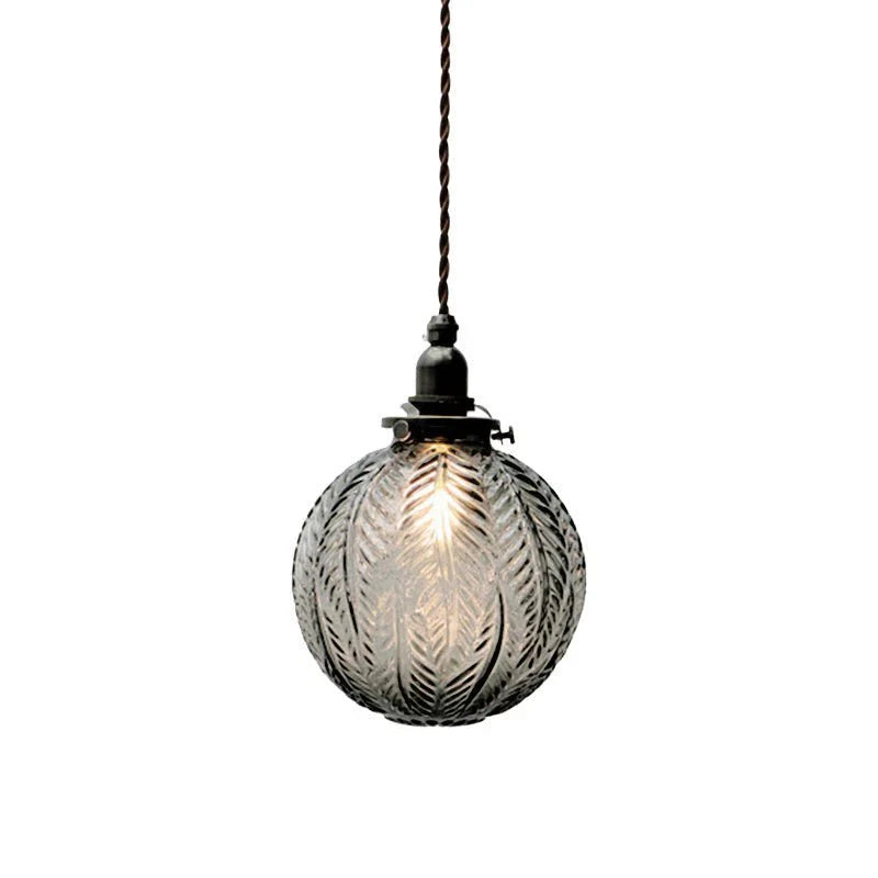 Colonial-Inspired Glass Pendant Lamp