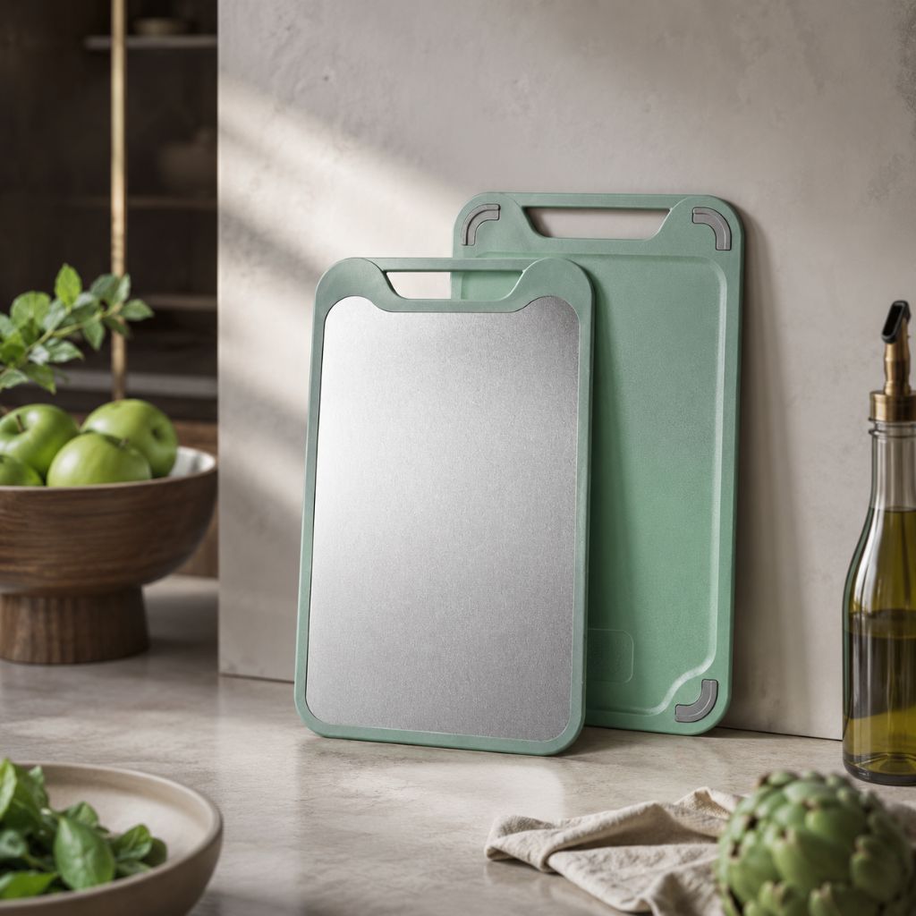 Double Sided Stainless Steel Cutting Board