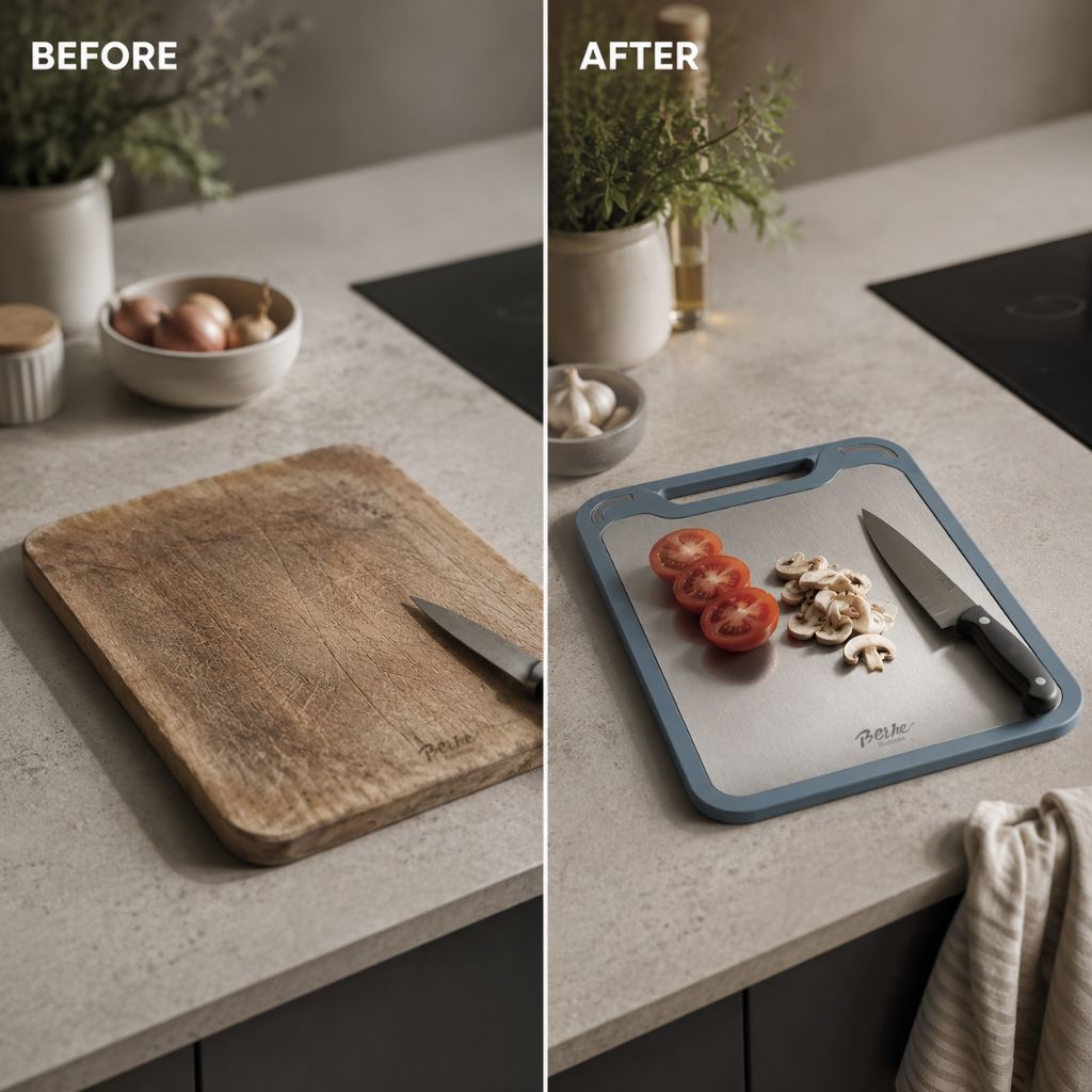 Double Sided Stainless Steel Cutting Board