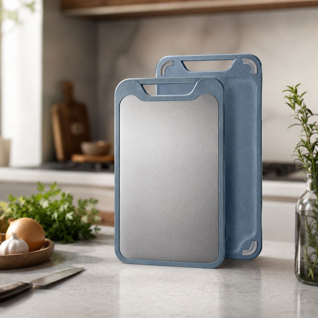 Double Sided Stainless Steel Cutting Board