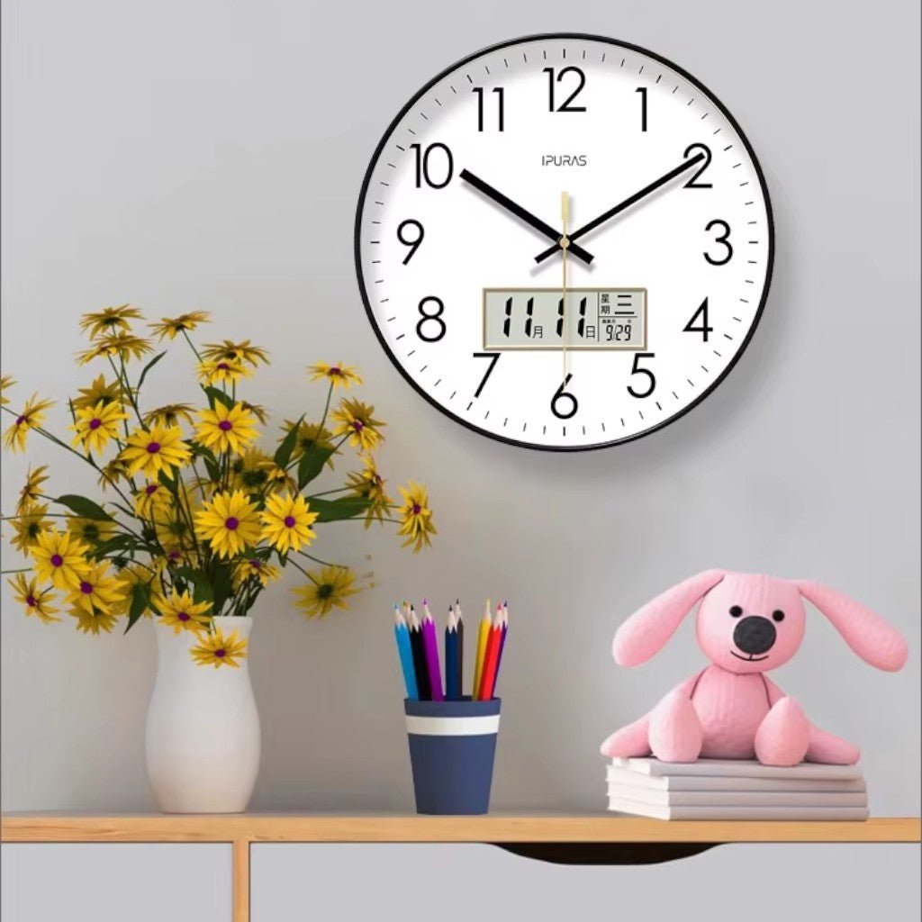 EcoDial Smart Wall Clock with Thermometer