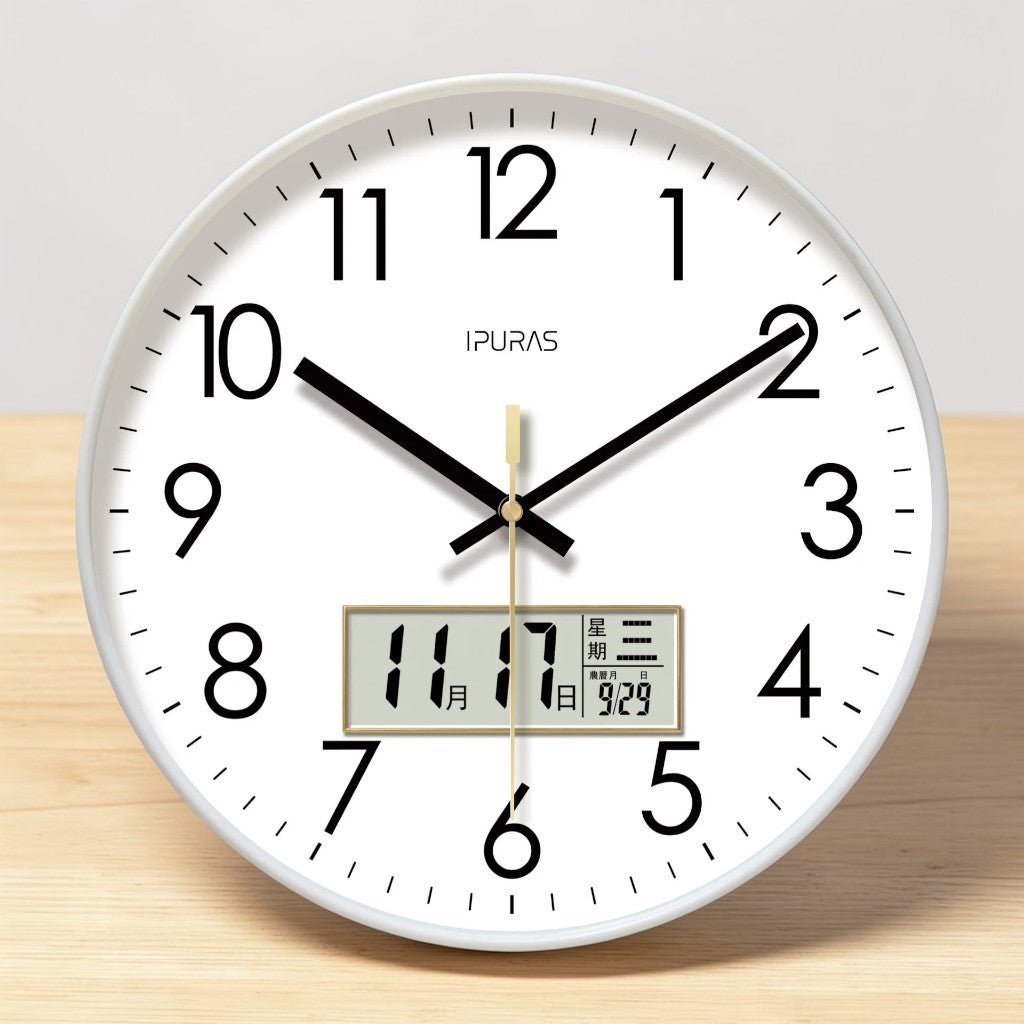 EcoDial Smart Wall Clock with Thermometer