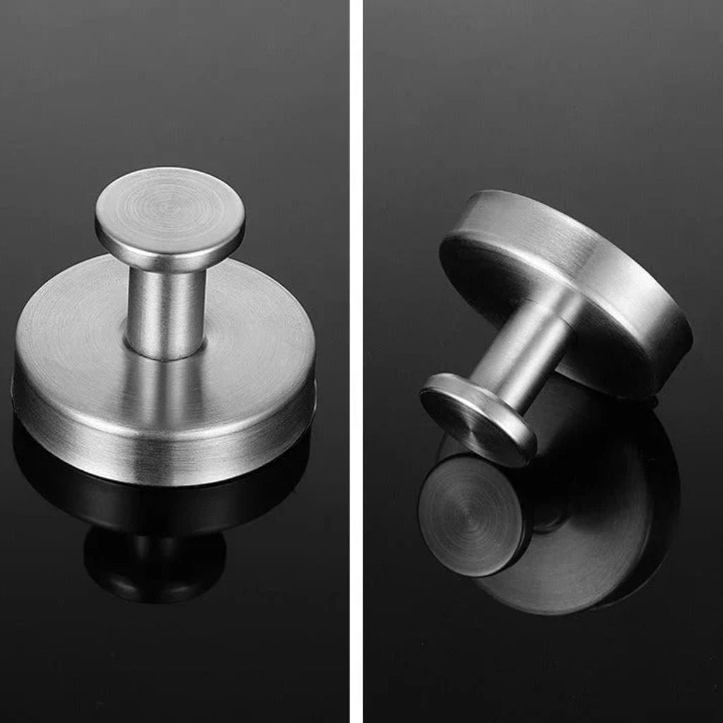 Elevated Suction Wall Hooks | 4-Pack - No-Drill