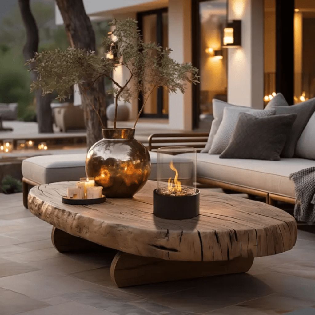 Fire Pit Tabletop Cozy Portable Cylinder Flame