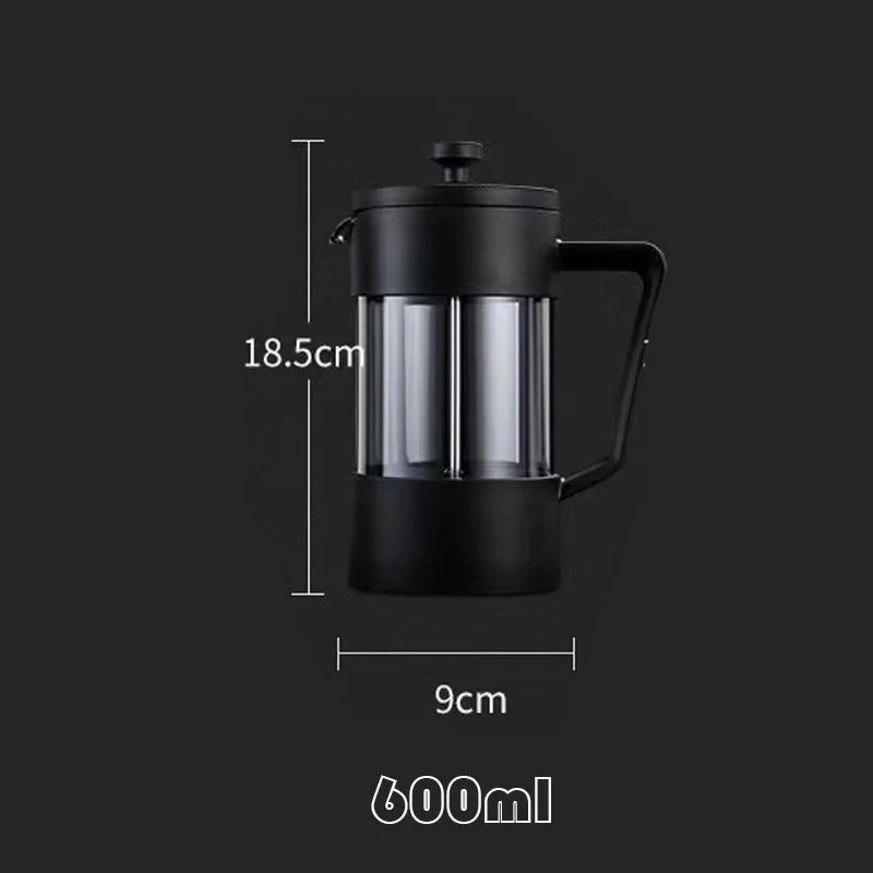 French Press Coffee Maker - Borosilicate Glass
