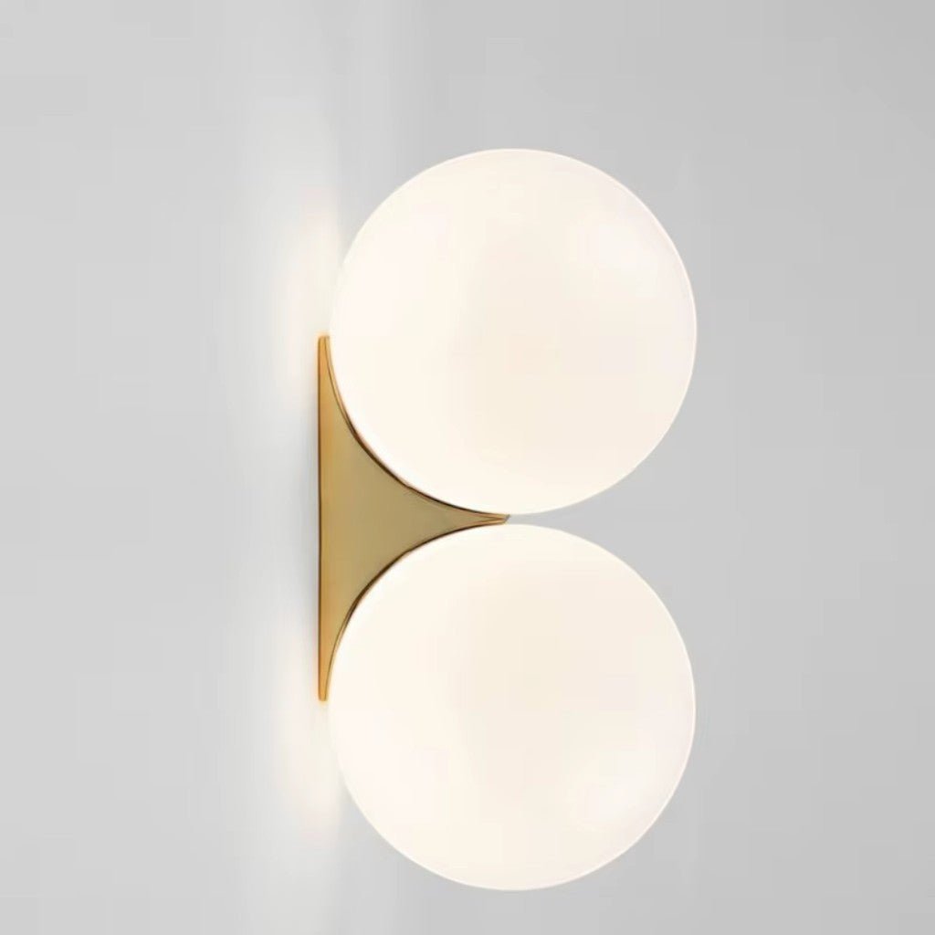 Frosted Glass Ball Wall Light - Japandi Minimalist LED Sconce