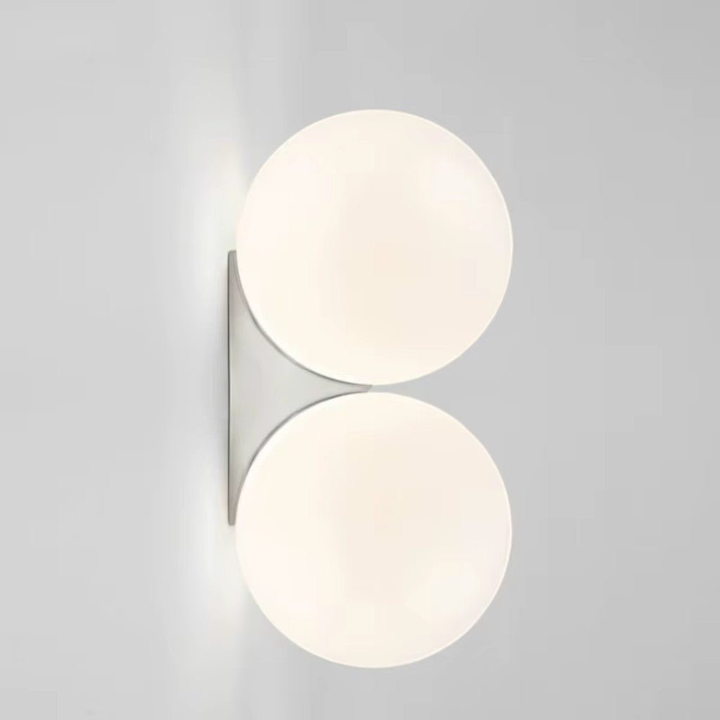 Frosted Glass Ball Wall Light - Japandi Minimalist LED Sconce