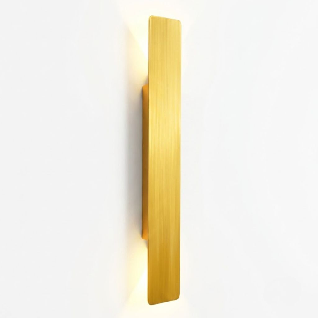 Golden Weatherproof LED Wall Lights - Outdoor Style and Durability