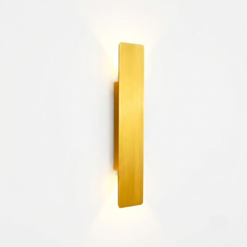 Golden Weatherproof LED Wall Lights - Outdoor Style and Durability
