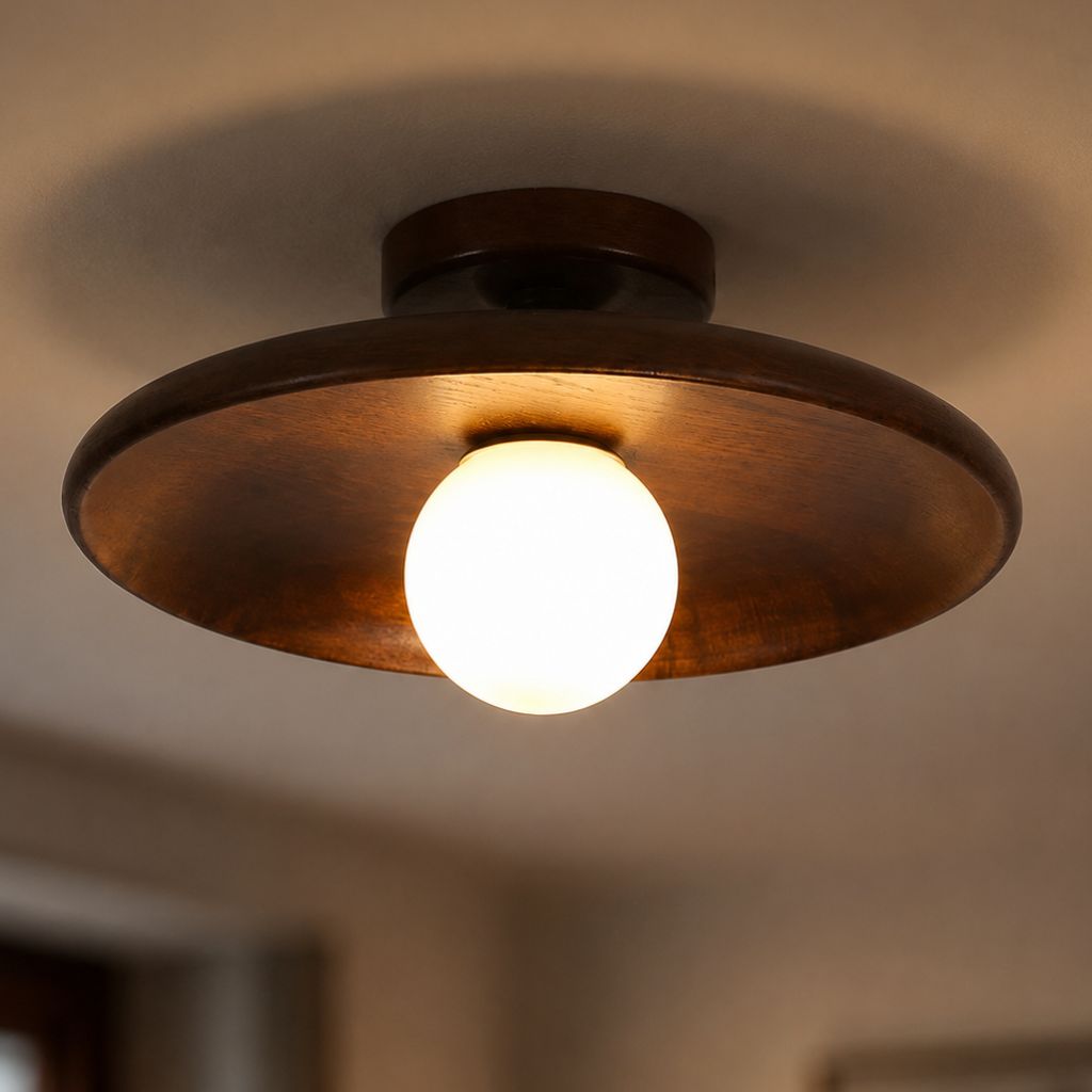 HaloWood Nordic Wood Round Ceiling Light