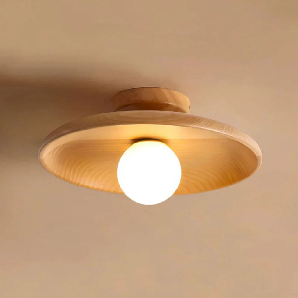 HaloWood Nordic Wood Round Ceiling Light