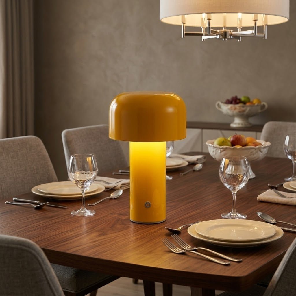 Italian Cordless Table Lamp with Tricolor Dimming