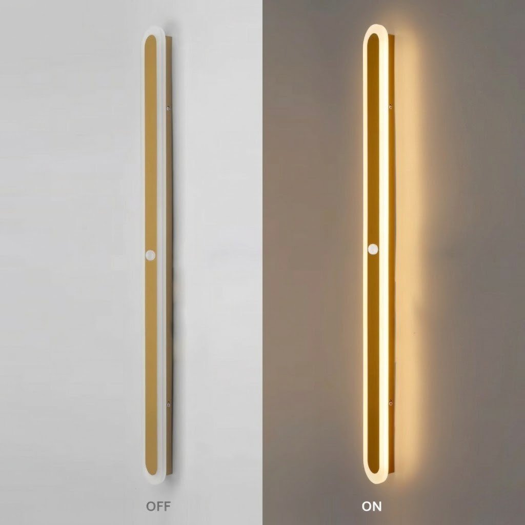 LED Linear Outdoor Wall Light Motion Sensor IP65 Waterproof