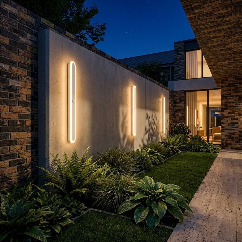 LED Linear Outdoor Wall Light Motion Sensor IP65 Waterproof