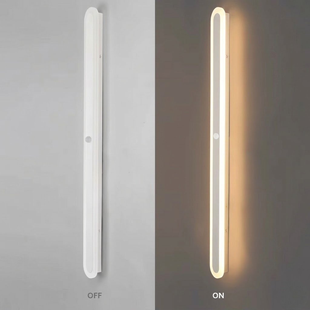 LED Linear Outdoor Wall Light Motion Sensor IP65 Waterproof