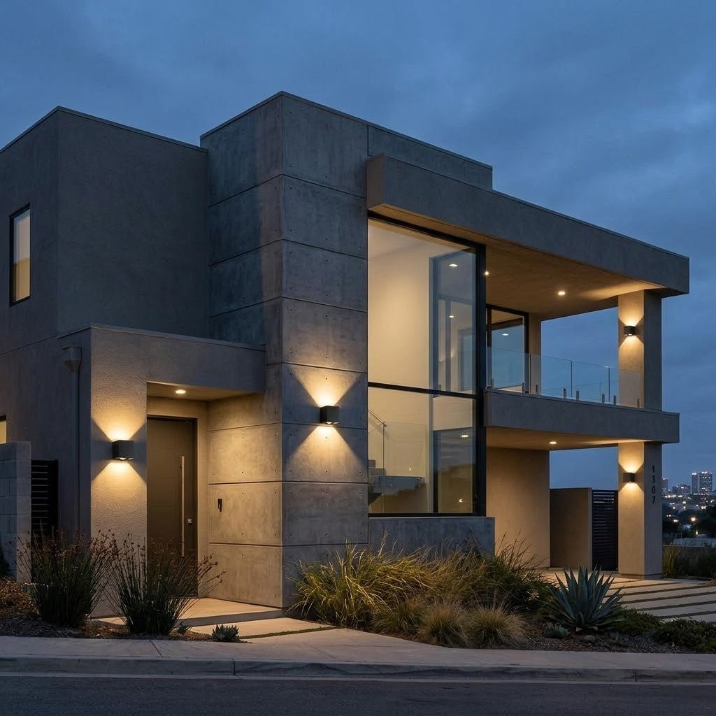 LED Outdoor Wall Light Motion Sensor IP65 Up Down Sconce