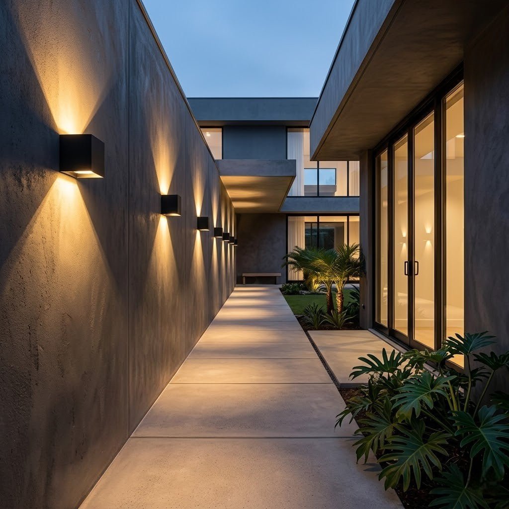 LED Outdoor Wall Light Motion Sensor IP65 Up Down Sconce
