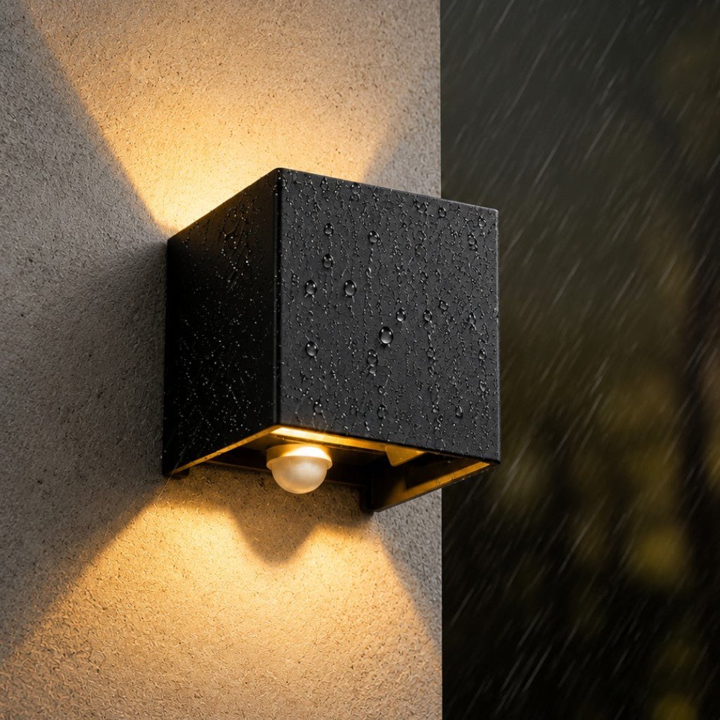 LED Outdoor Wall Light Motion Sensor IP65 Up Down Sconce
