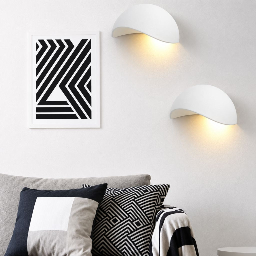 Minimalist Half-Round LED Wall Light