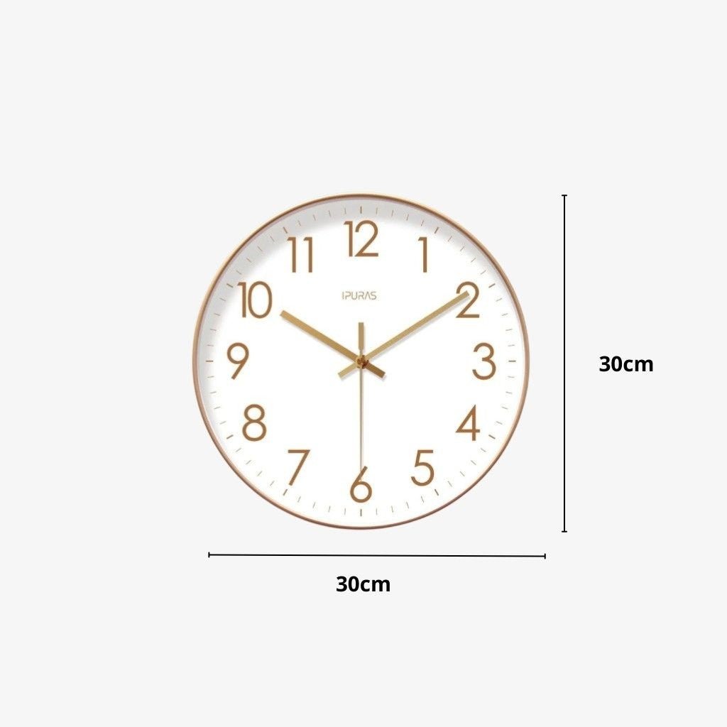 Minimalist Nordic Wall Clock Quiet Quartz