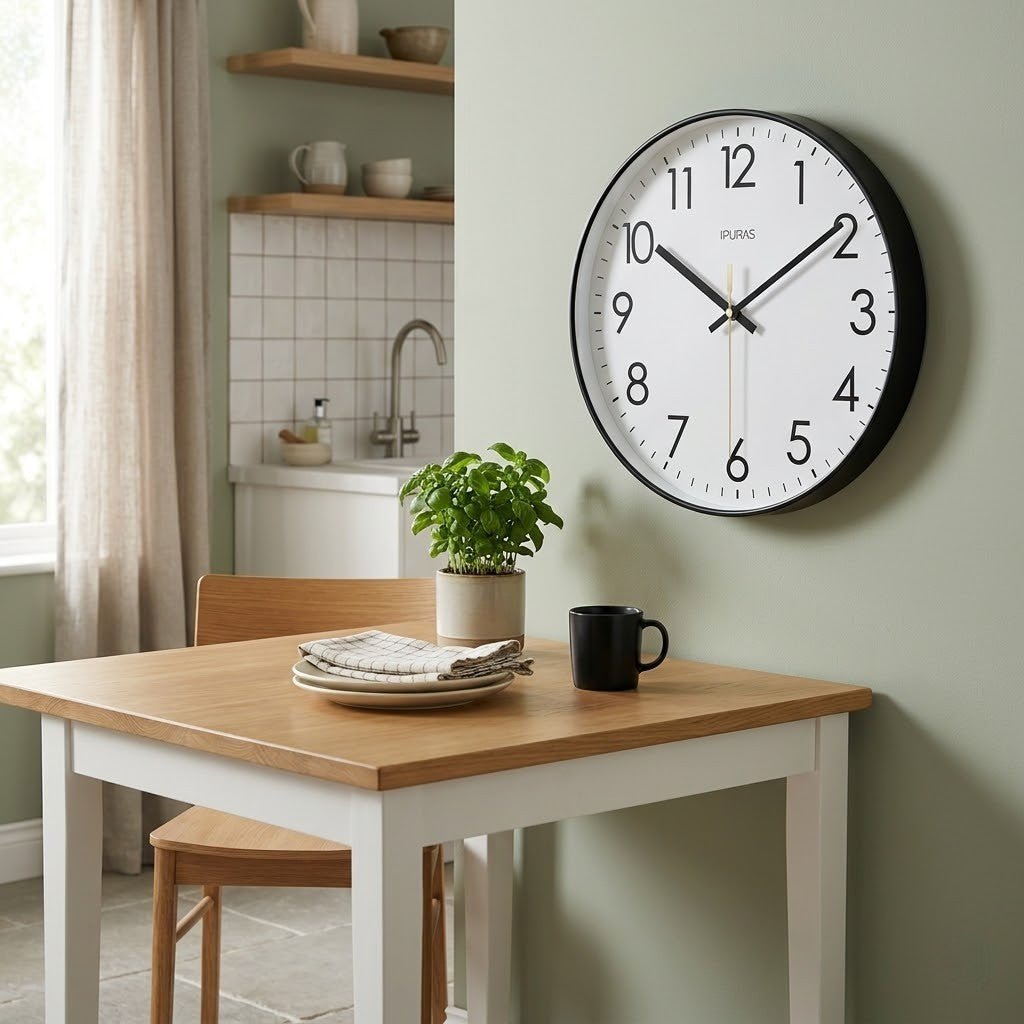 Minimalist Nordic Wall Clock Quiet Quartz