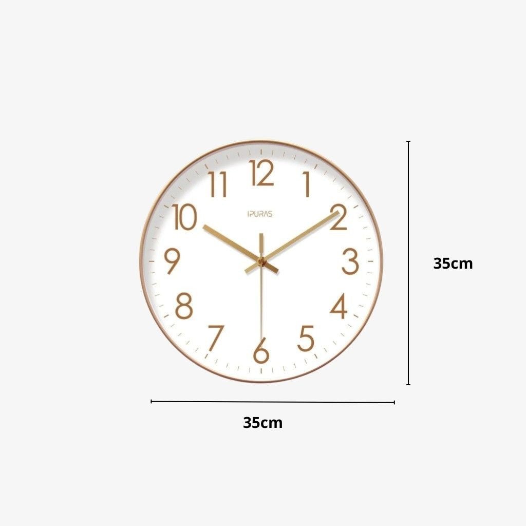 Minimalist Nordic Wall Clock Quiet Quartz