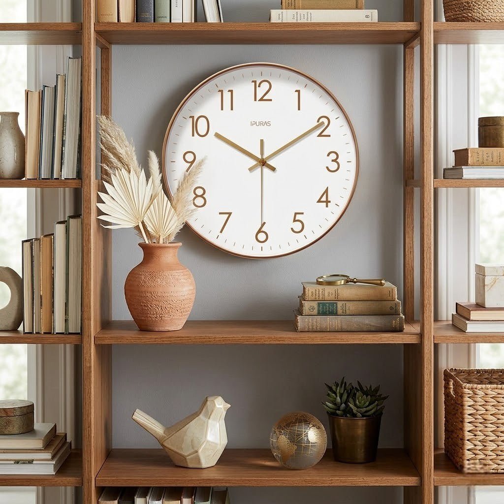 Minimalist Nordic Wall Clock Quiet Quartz