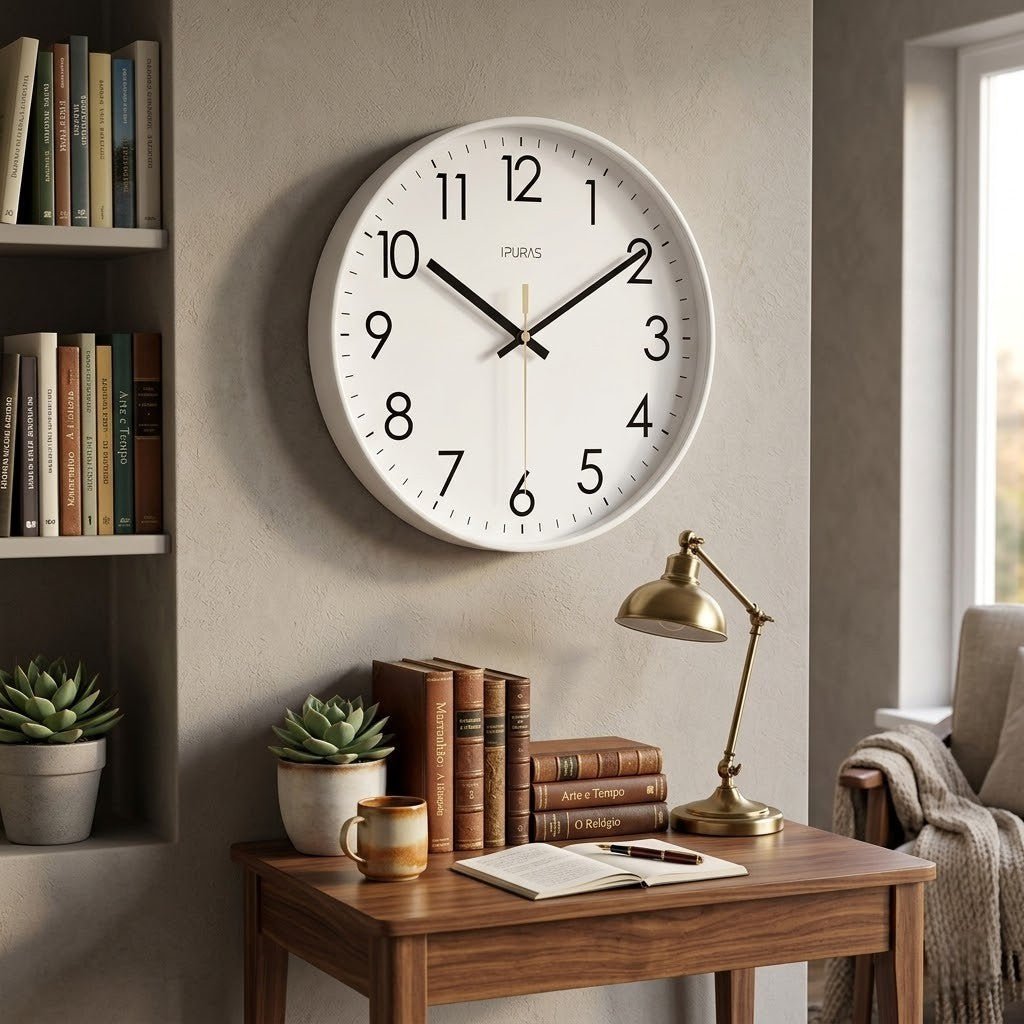 Minimalist Nordic Wall Clock Quiet Quartz