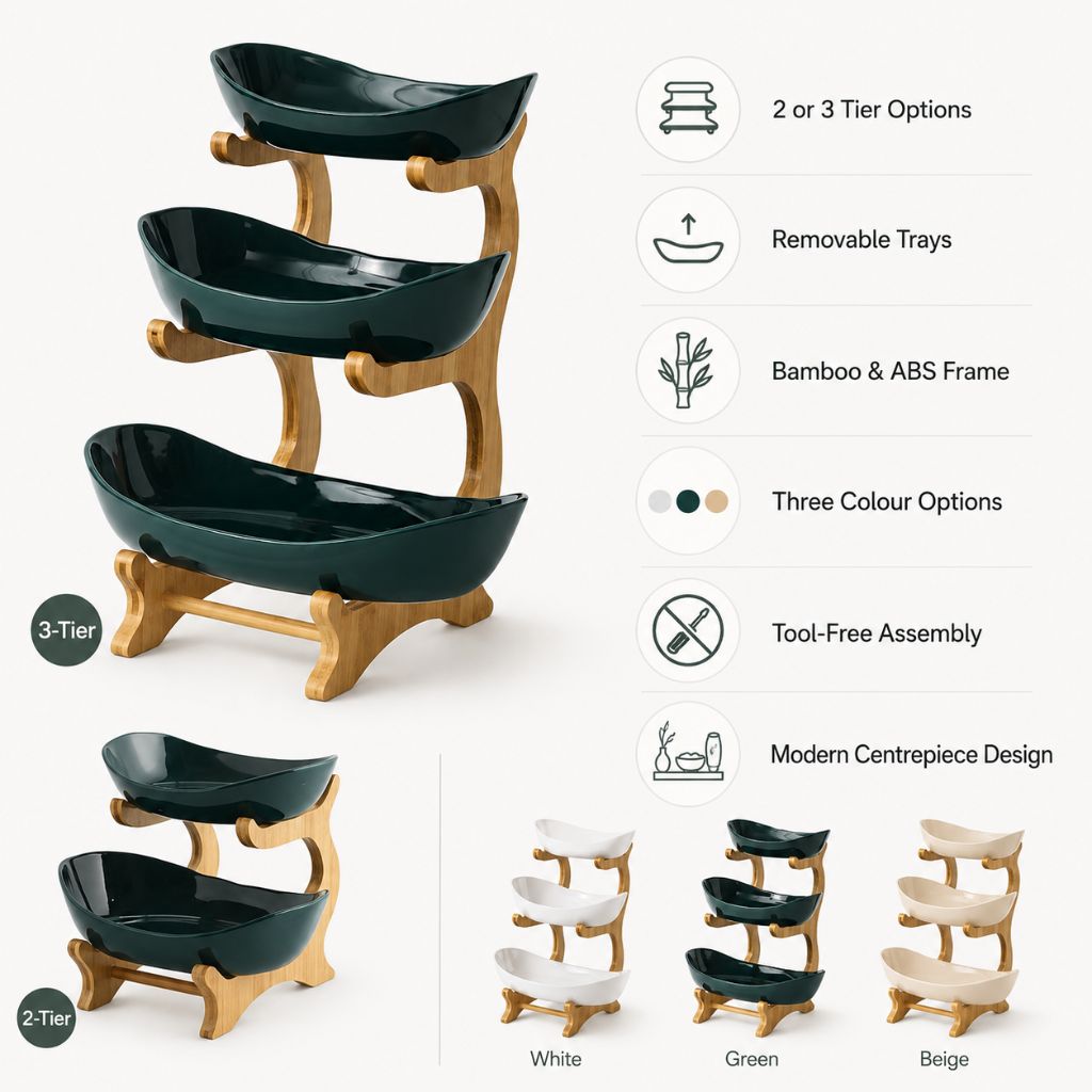 Modern Bamboo Fruit Basket