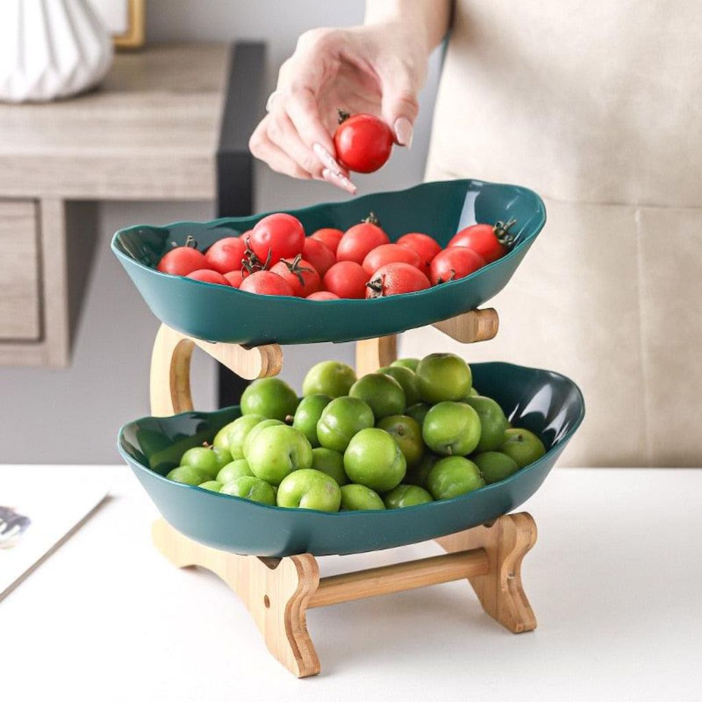 Modern Bamboo Fruit Basket