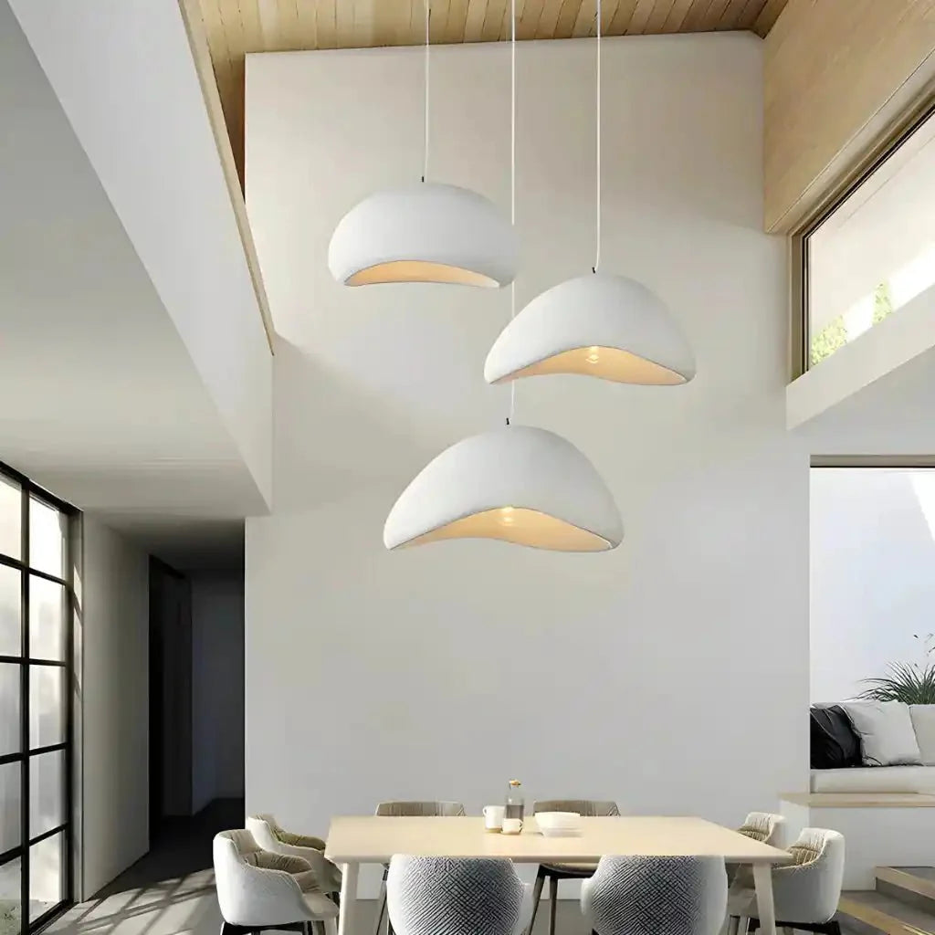 Modern Boho Wabi Sabi Resin Chandelier