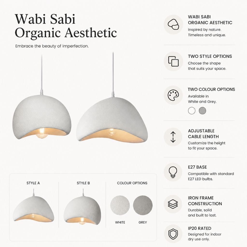 Modern Boho Wabi Sabi Resin Chandelier