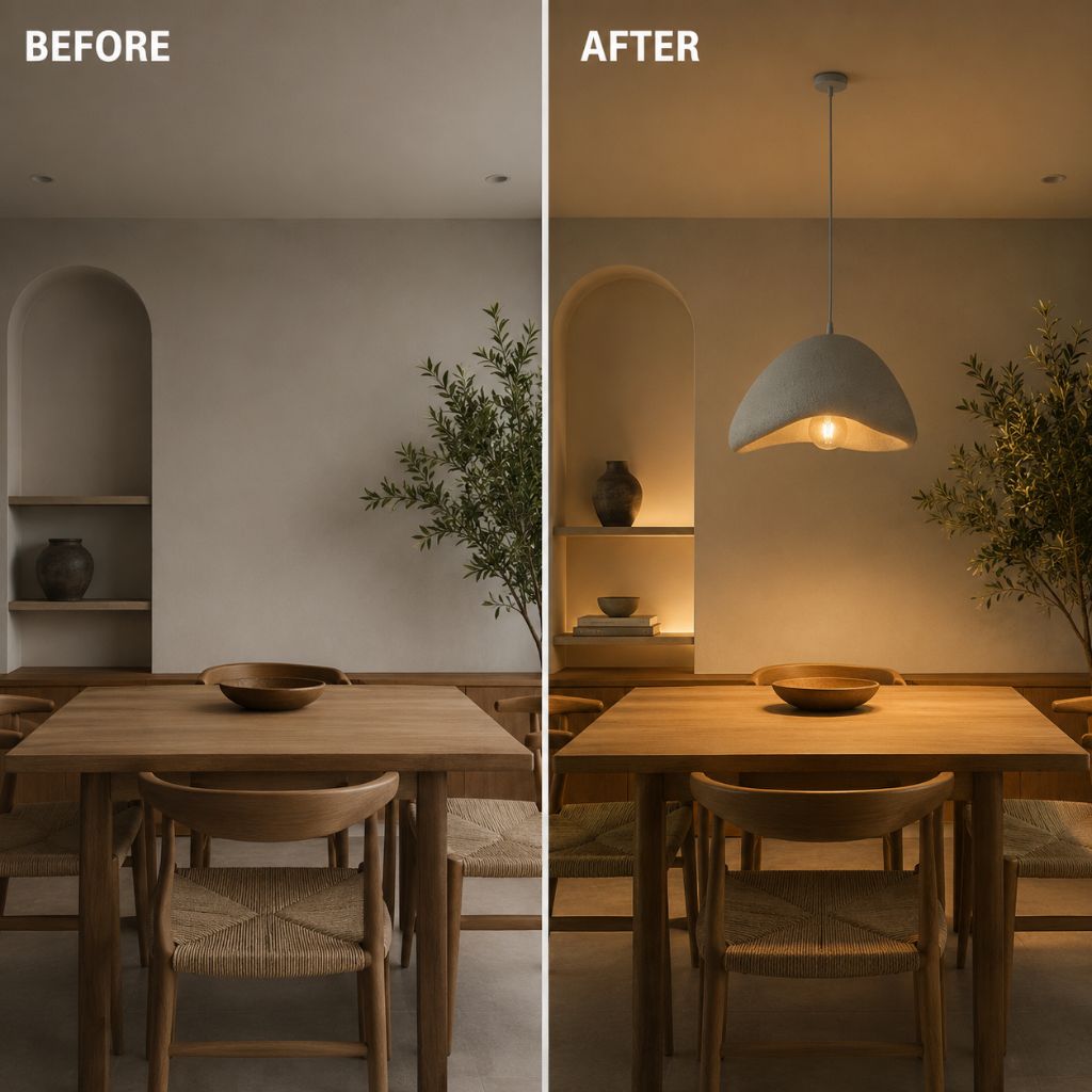 Modern Boho Wabi Sabi Resin Chandelier