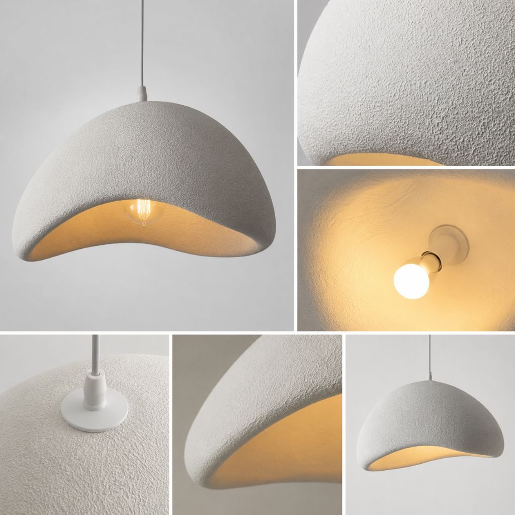 Modern Boho Wabi Sabi Resin Chandelier