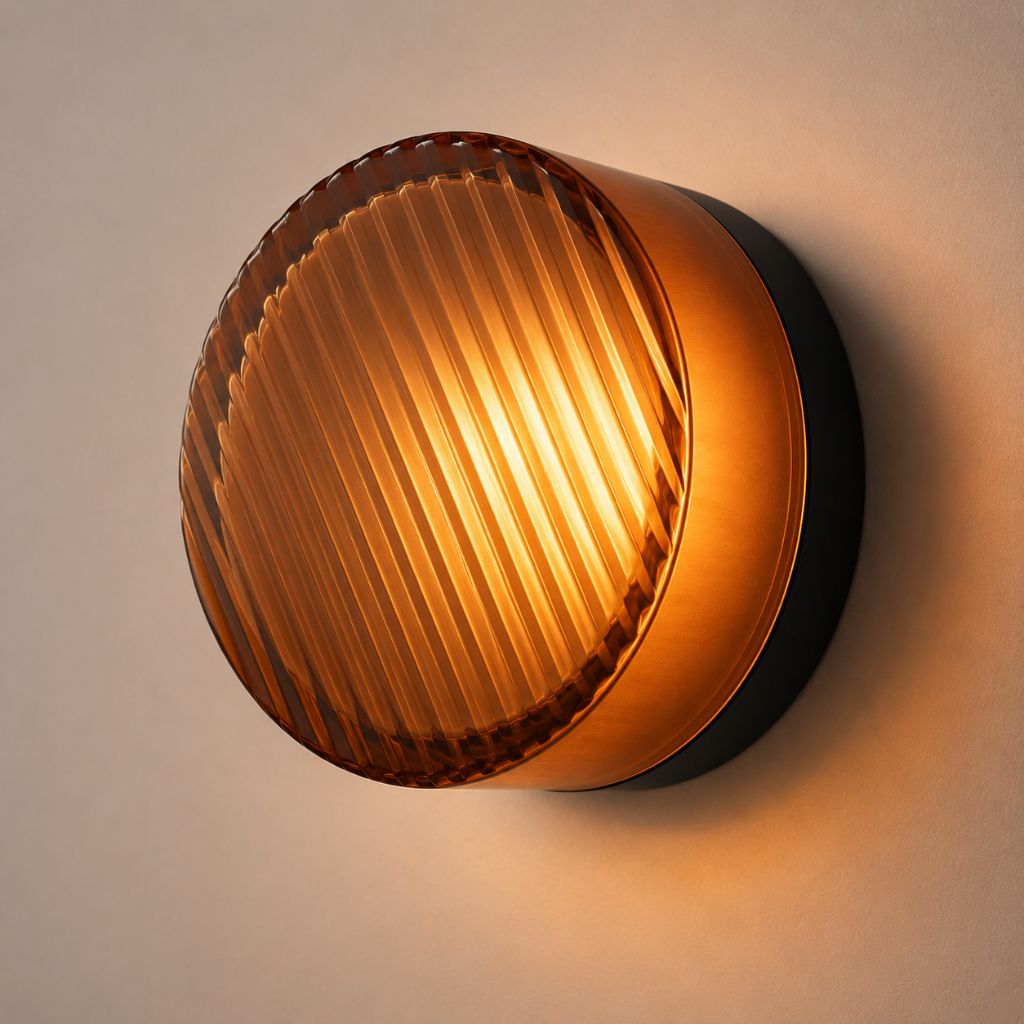 Modern Interior LED Wall Lamp - Amber Jelly Decor