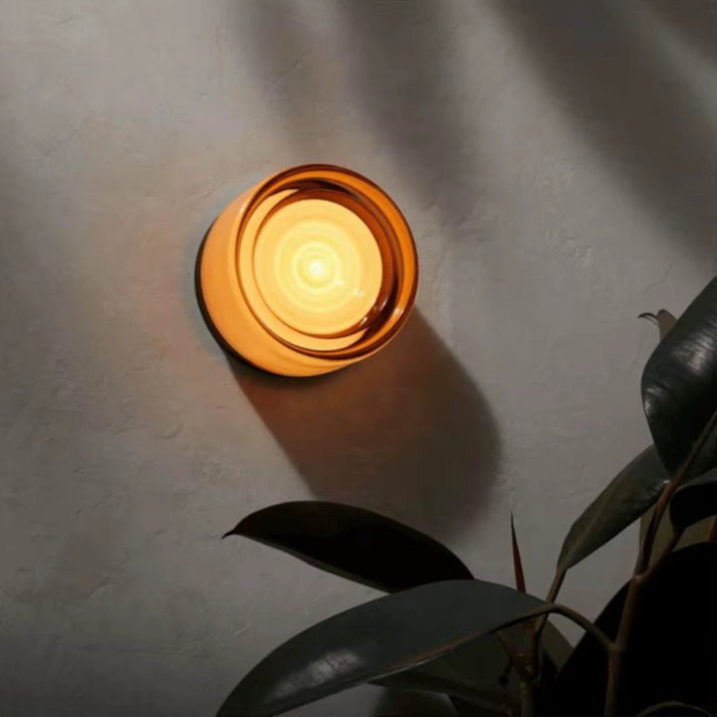 Modern Interior LED Wall Lamp - Amber Jelly Decor
