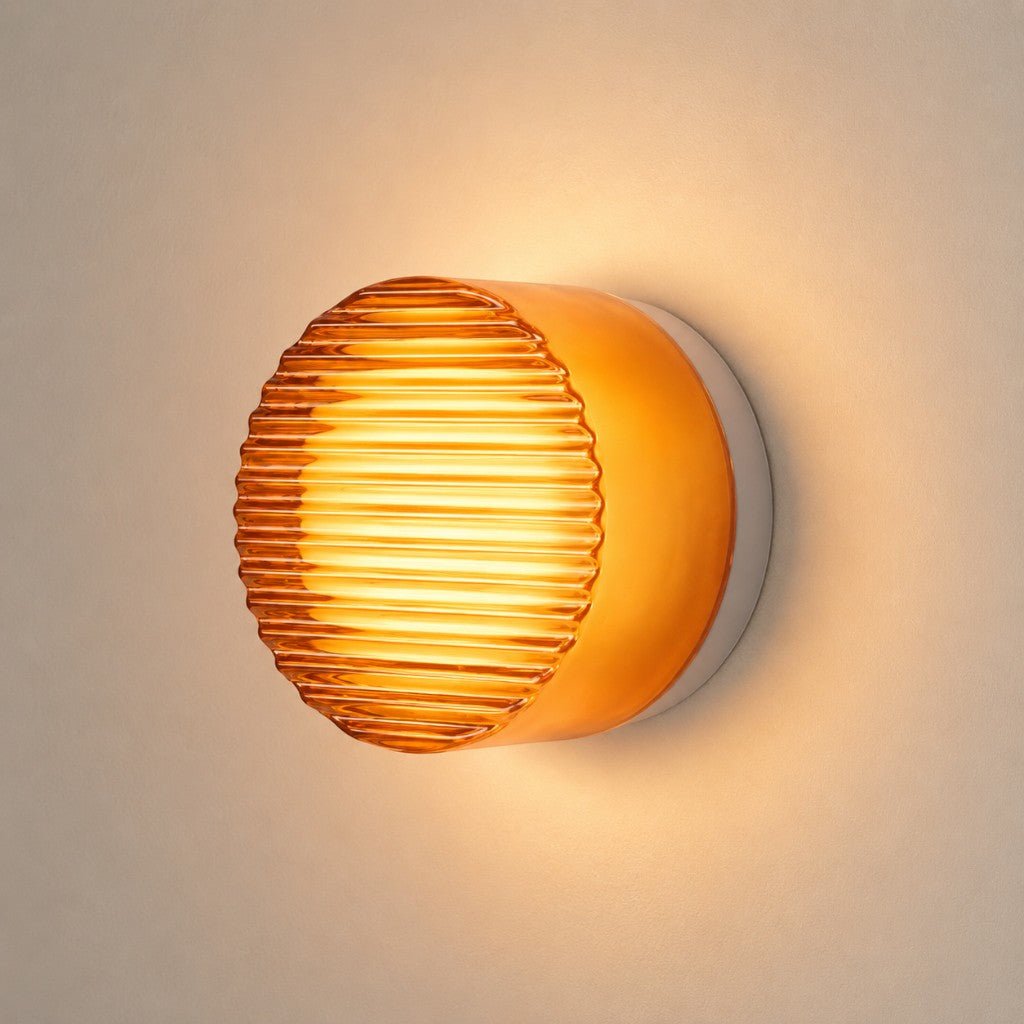 Modern Interior LED Wall Lamp - Amber Jelly Decor