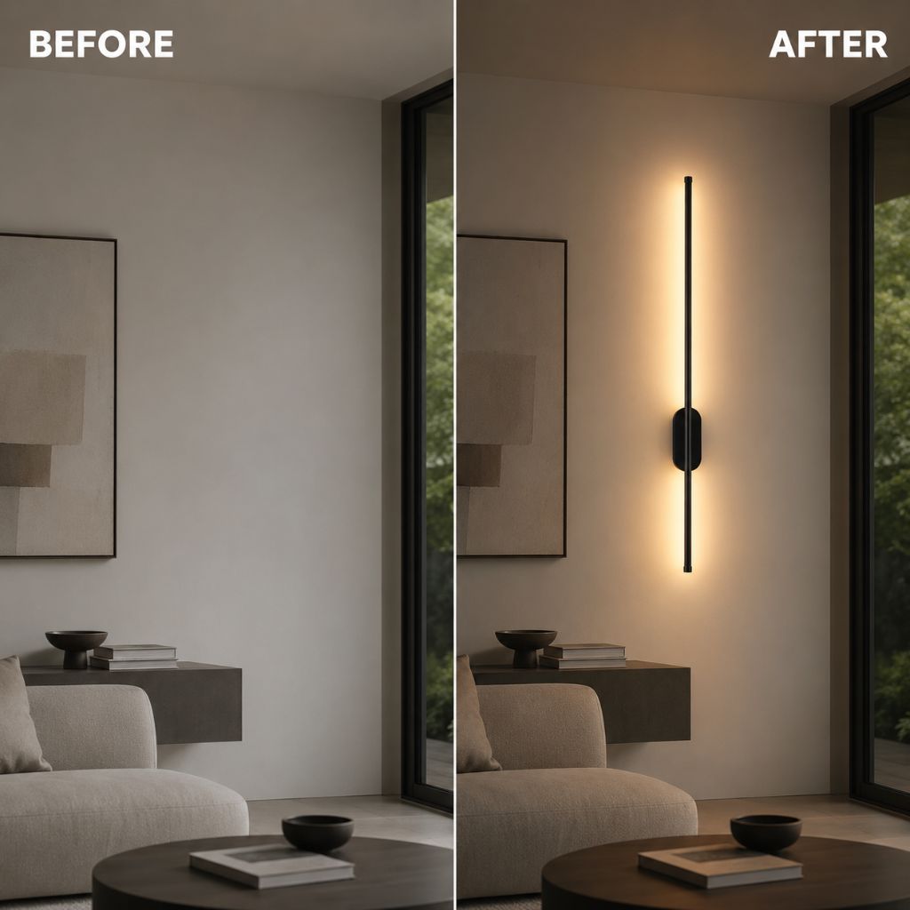Modern LED Long Wall Lamp Nordic Minimalist Aluminium