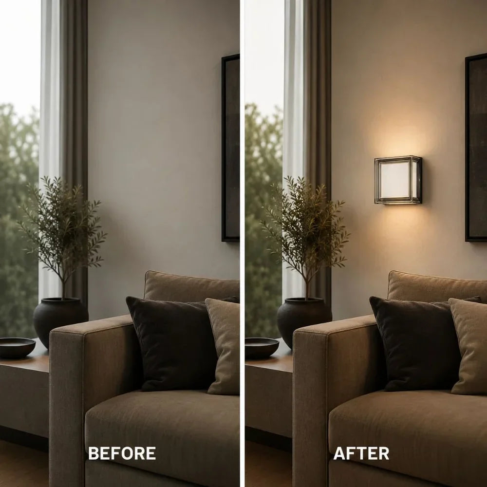Modern LED Wall Lamp Square IP65 Indoor Outdoor Sconce